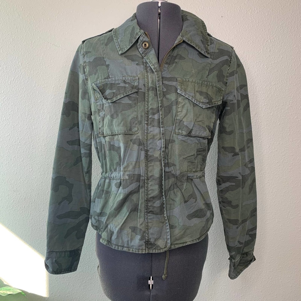 American Eagle Green Camo Utility Jacket XS